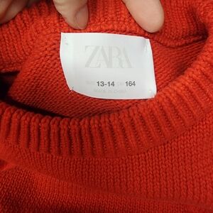 Zara sweater for kids, size 13-14 in red